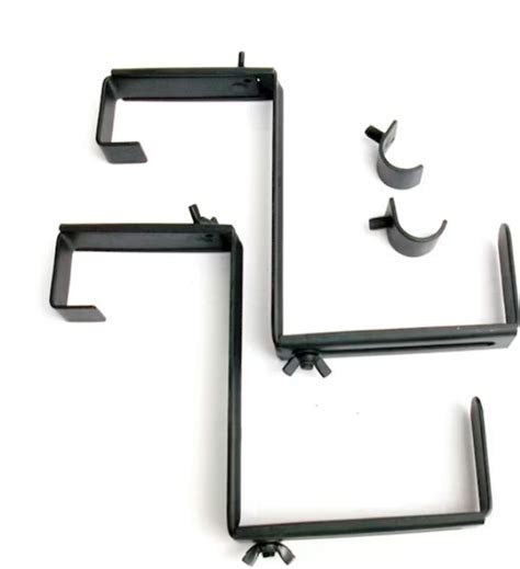 style selections 2-pack 6.75-in steel window box brackets|4 Set of 2.